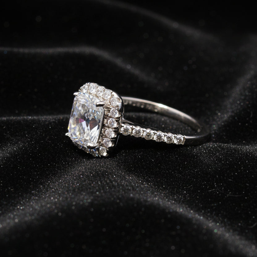 Moissanite 1.80 ctw Radiant Ring