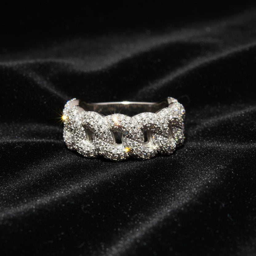 Moissanite 1.96 ctw Link Band Ring