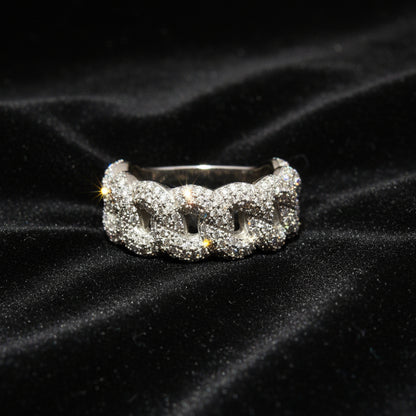 Moissanite 1.96 ctw Link Band Ring