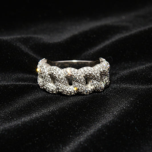 Moissanite 1.96 ctw Link Band Ring