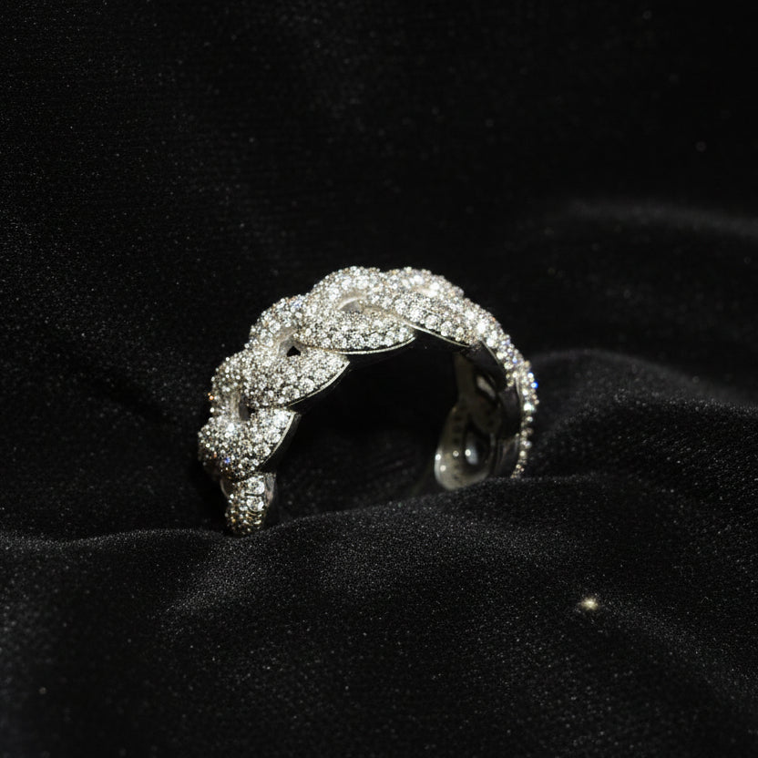 Moissanite 1.96 ctw Link Band Ring