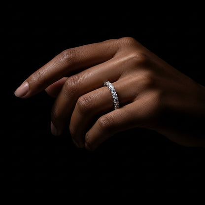 Moissanite 0.19 ctw Eternity Band