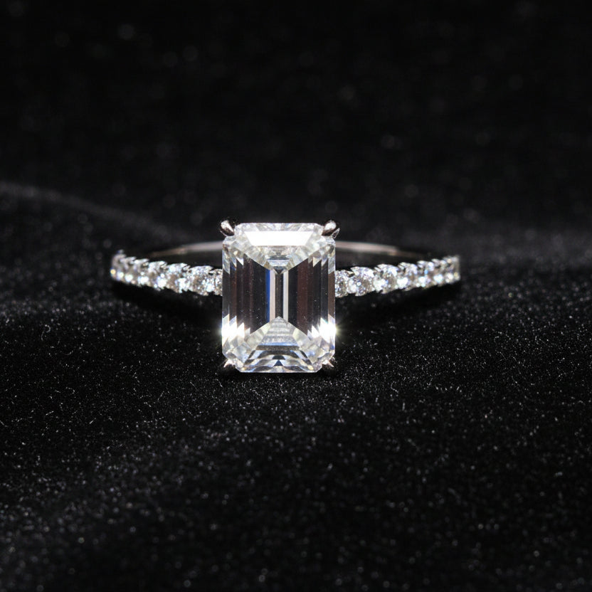 Moissanite 3.00 ctw Emerald Ring