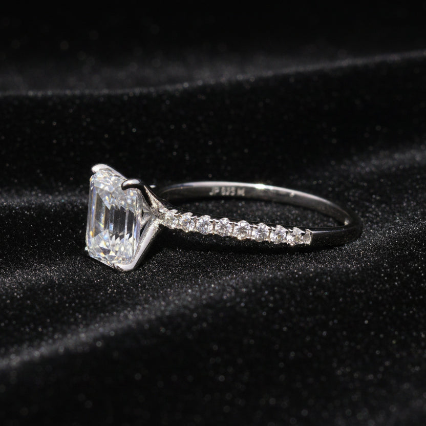 Moissanite 3.00 ctw Emerald Ring