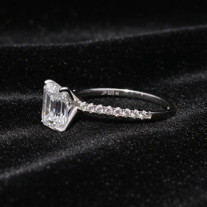 Moissanite 3.00 ctw Emerald Ring