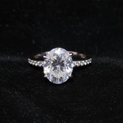 Moissanite 5.00 ctw Oval Ring