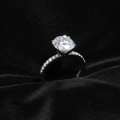 Moissanite 5.00 ctw Oval Ring
