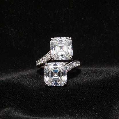 Moissanite 10.93 ctw Ascher Ring