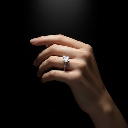 Moissanite 1.48 ctw Ascher Ring