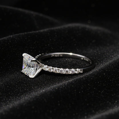 Moissanite 1.48 ctw Ascher Ring