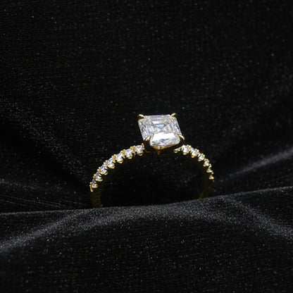 Moissanite 1.48 ctw Ascher Ring