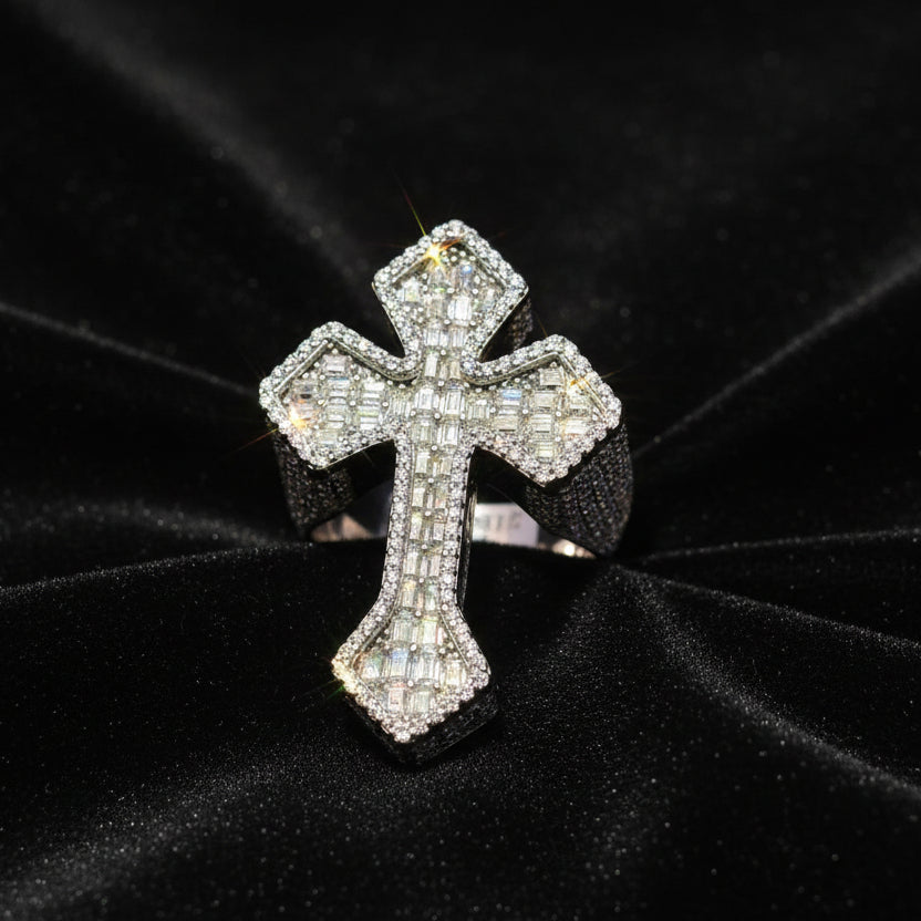 Moissanite 4.23 ctw Cross Ring