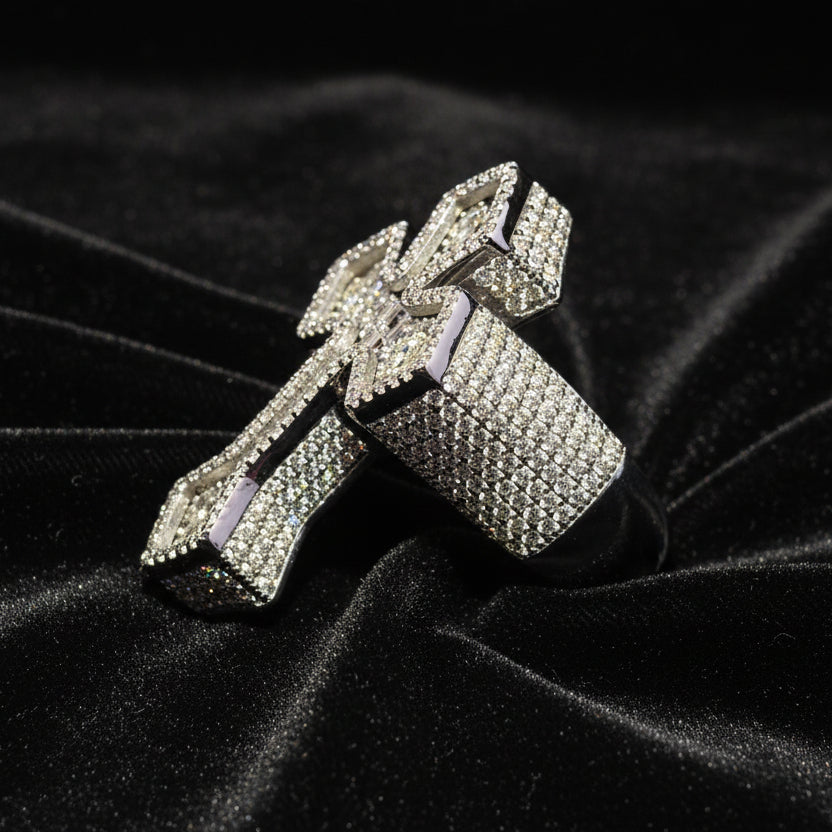Moissanite 4.23 ctw Cross Ring