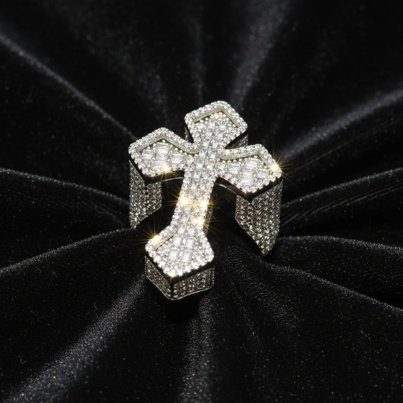 Moissanite 4.23 ctw Cross Ring