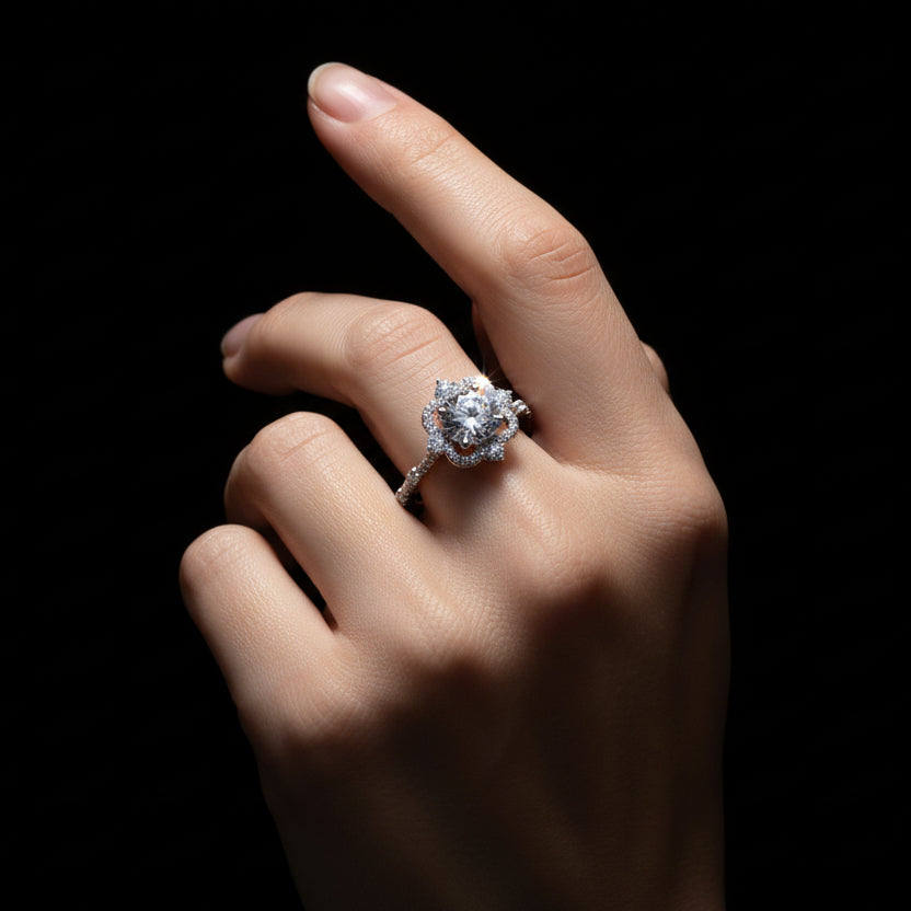 Moissanite 1.50 ctw Heart Shape Ring