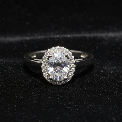 Moissanite 1.50 ctw Circle Shape Ring