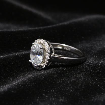 Moissanite 1.50 ctw Circle Shape Ring