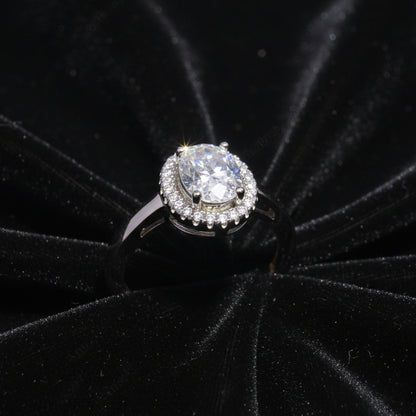 Moissanite 1.50 ctw Circle Shape Ring