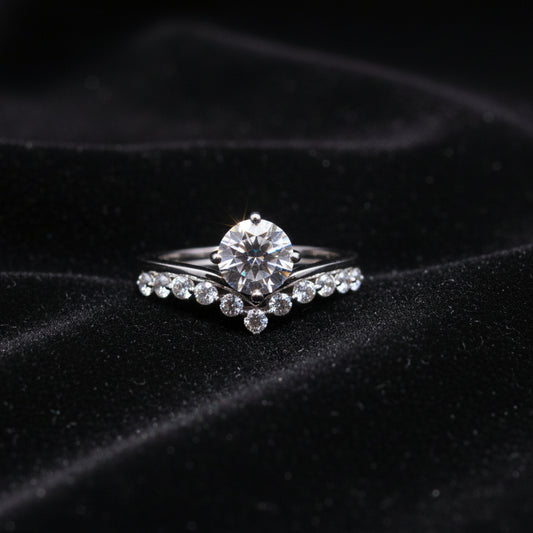 Moissanite 1.00 ctw Round Cut Ring