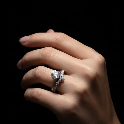 Moissanite 1.00 ctw Round Cut Ring