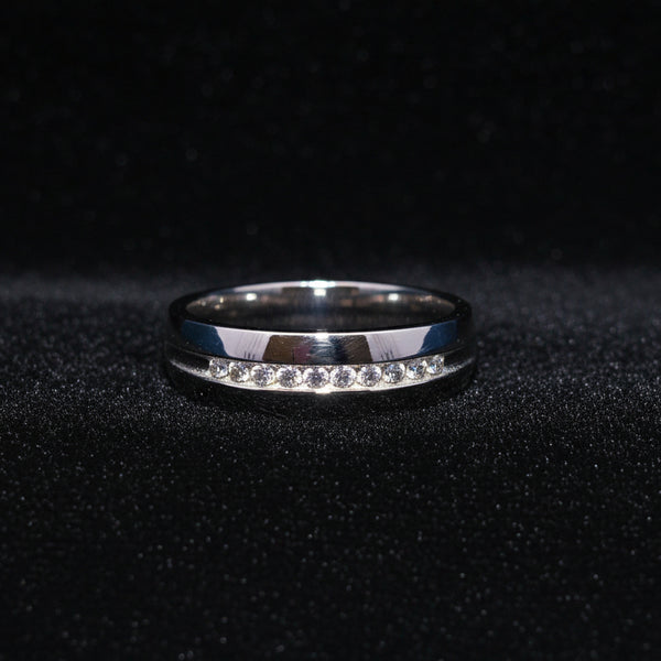 Moissanite 0.18 ctw Mens Wedding Ring