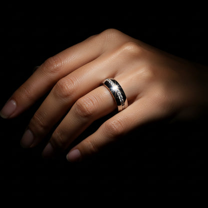 Moissanite 0.18 ctw Mens Wedding Ring