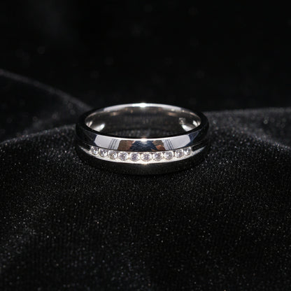 Moissanite 0.18 ctw Mens Wedding Ring