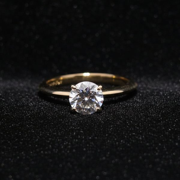 Moissanite 1.00 ctw Round Solitaire Ring