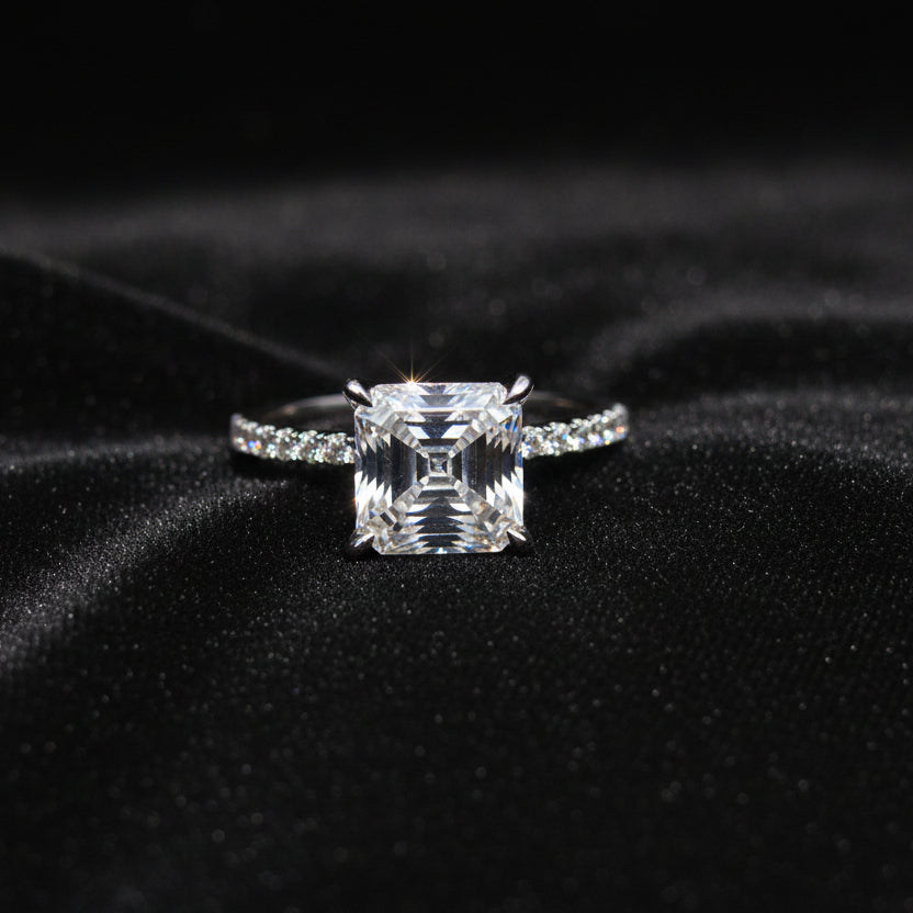 Moissanite 3.28 ctw Ascher Ring