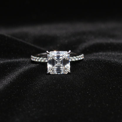 Moissanite 3.28 ctw Ascher Ring