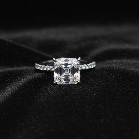 Moissanite 3.28 ctw Ascher Ring