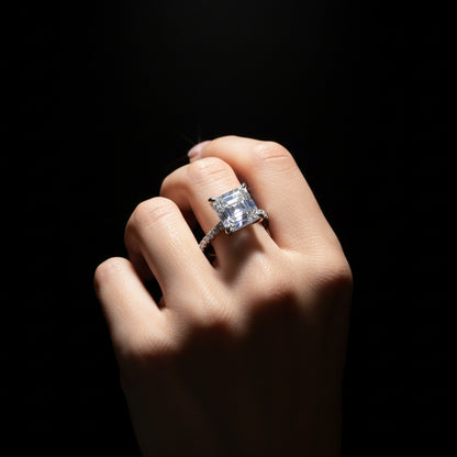 Moissanite 3.28 ctw Ascher Ring