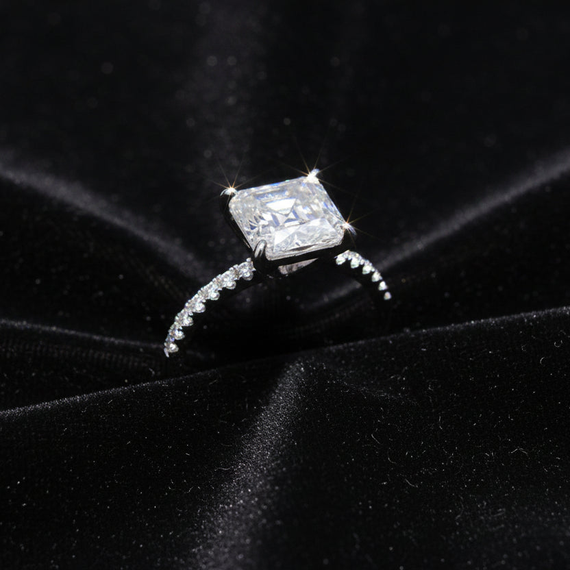 Moissanite 3.28 ctw Ascher Ring