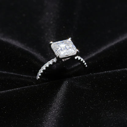 Moissanite 3.28 ctw Ascher Ring