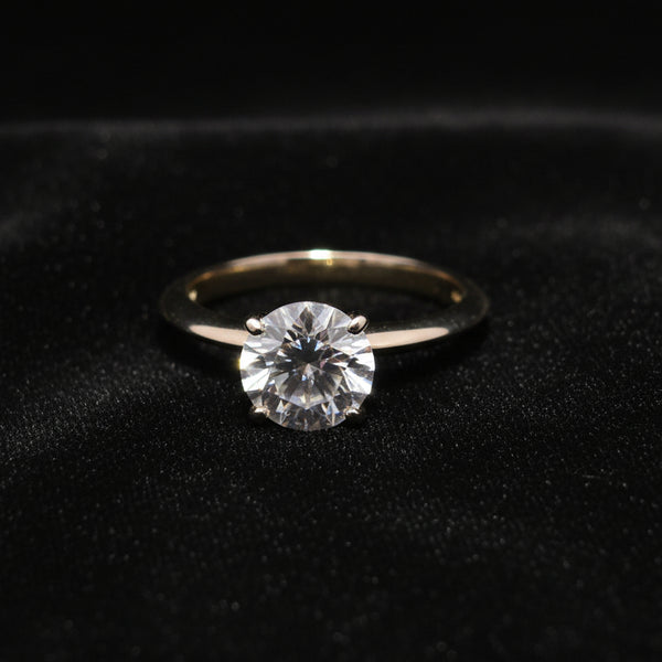 Moissanite 2.00 ctw Round Solitaire Ring