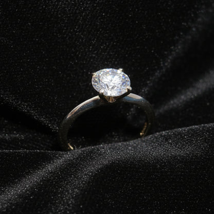 Moissanite 2.00 ctw Round Solitaire Ring