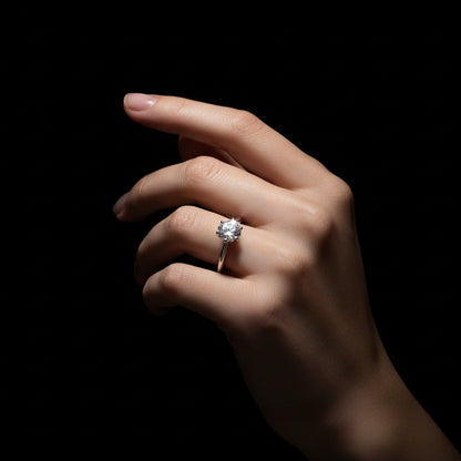 Moissanite 1.20 ctw Circle Ring