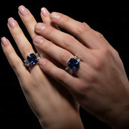 Moissanite 2.24 ctw Square Ring