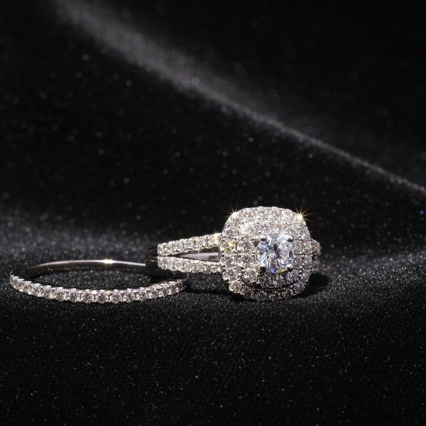 Moissanite 1.5 ctw Emerald Ring