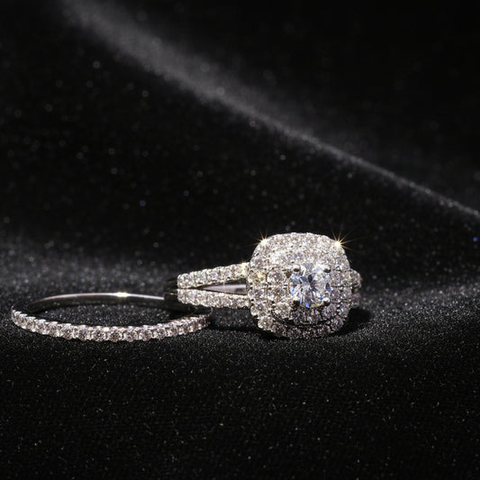 Moissanite 1.5 ctw Emerald Ring