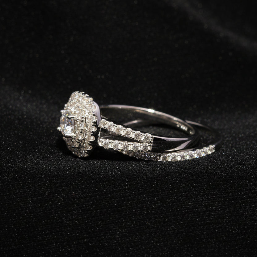 Moissanite 1.5 ctw Emerald Ring