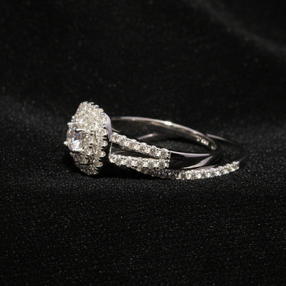 Moissanite 1.5 ctw Emerald Ring