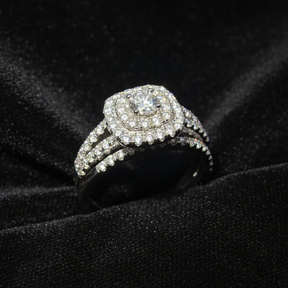 Moissanite 1.5 ctw Emerald Ring