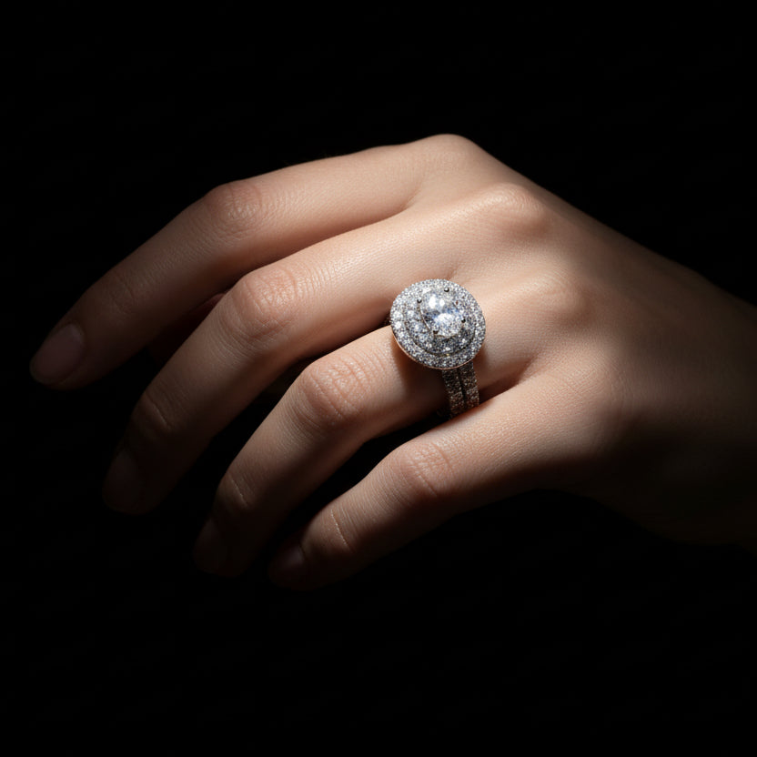 Moissanite 1.81 ctw Circle Ring