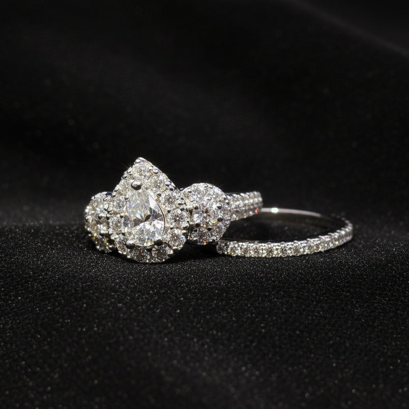 Moissanite 2.03 ctw Pear Shape 2in1 Ring