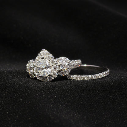 Moissanite 2.03 ctw Pear Shape 2in1 Ring