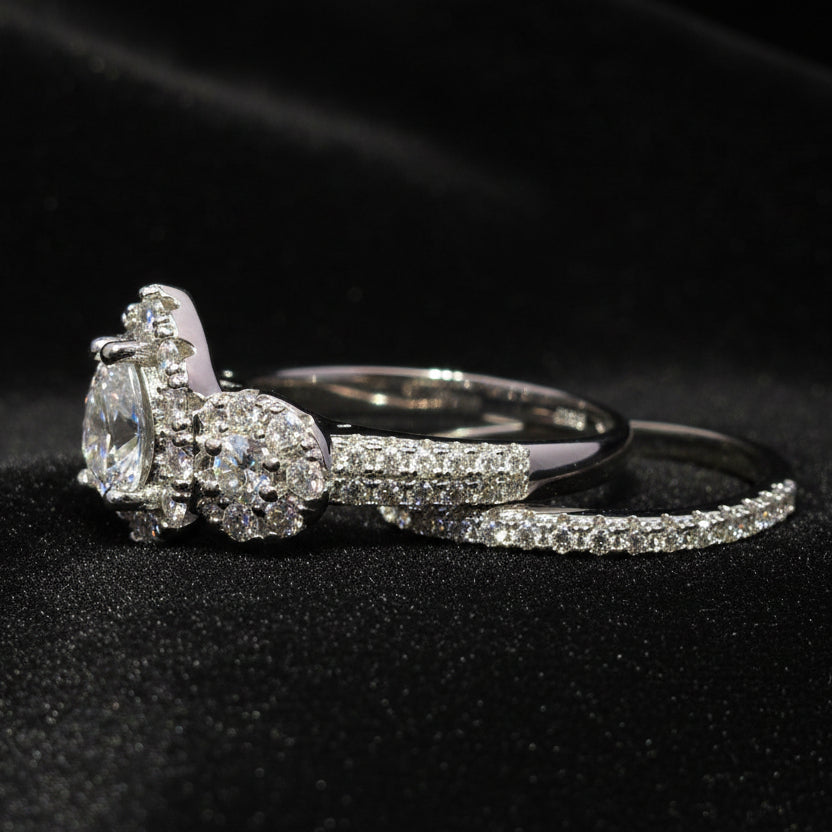 Moissanite 2.03 ctw Pear Shape 2in1 Ring