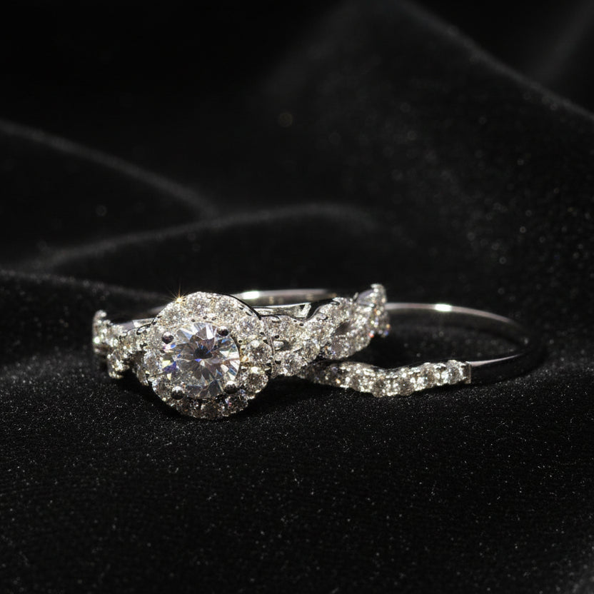 Moissanite 1.07 ctw Emerald Ring