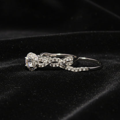 Moissanite 1.07 ctw Emerald Ring