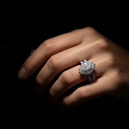 Moissanite 1.06 ctw Marquise Cut Ring